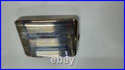 Boite A Cigarettes En Argent Massif Poincon Tete De Sanglier De 105 Grammes N° 2