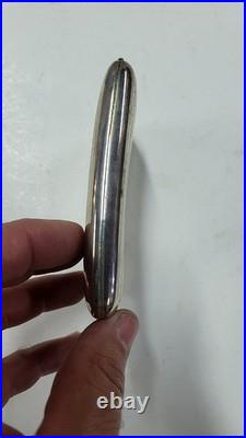 Boite A Cigarettes En Argent Massif Poincon Tete De Sanglier De 105 Grammes N° 2