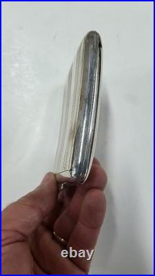 Boite A Cigarettes En Argent Massif Poincon Tete De Sanglier De 105 Grammes N° 2