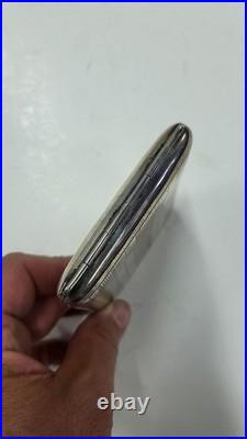 Boite A Cigarettes En Argent Massif Poincon Tete De Sanglier De 105 Grammes N° 2