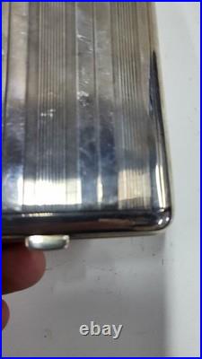 Boite A Cigarettes En Argent Massif Poincon Tete De Sanglier De 105 Grammes N° 2