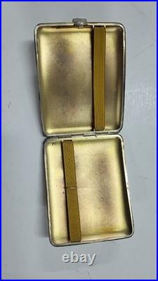 Boite A Cigarettes En Argent Massif Poincon Tete De Sanglier De 105 Grammes N° 2