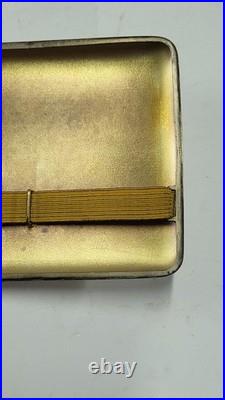 Boite A Cigarettes En Argent Massif Poincon Tete De Sanglier De 105 Grammes N° 2