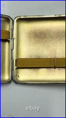 Boite A Cigarettes En Argent Massif Poincon Tete De Sanglier De 105 Grammes N° 2