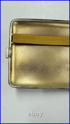 Boite A Cigarettes En Argent Massif Poincon Tete De Sanglier De 105 Grammes N° 2