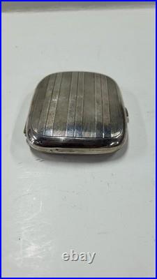 Boite A Cigarettes En Argent Massif Poincon Tete De Sanglier De 83 Grammes N° 4