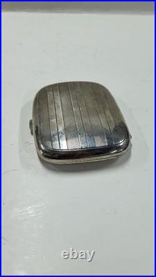 Boite A Cigarettes En Argent Massif Poincon Tete De Sanglier De 83 Grammes N° 4