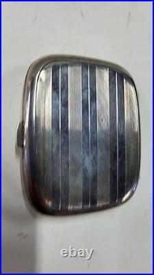 Boite A Cigarettes En Argent Massif Poincon Tete De Sanglier De 83 Grammes N° 4