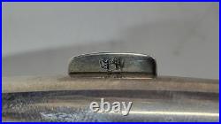 Boite A Cigarettes En Argent Massif Poincon Tete De Sanglier De 83 Grammes N° 4