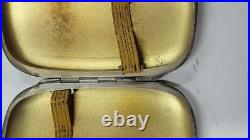 Boite A Cigarettes En Argent Massif Poincon Tete De Sanglier De 83 Grammes N° 4