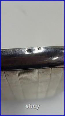 Boite A Cigarettes En Argent Massif Poincon Tete De Sanglier De 83 Grammes N° 4
