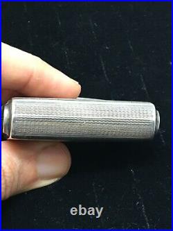 Boite Pilulier Argent Massif Poinçon Minerve Monogramme Antique Silver Box 19th