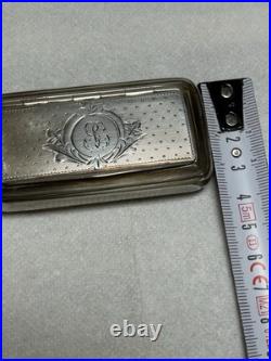 Boite a tabac, tabatière ancienne argent massif poinçon minerve XIXe