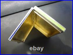 Boite art déco autrichienne, argent 935/1000, poincons, DLG Egypte, P 150g, 85x60mm