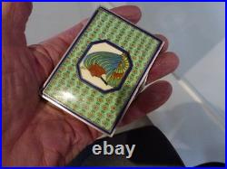 Boite art déco autrichienne, argent 935/1000, poincons, DLG Egypte, P 150g, 85x60mm