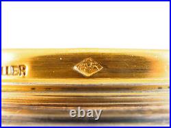 Boîte cristal de Baccarat & vermeil argent massif par Keller poinçon Minerve