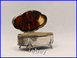 Boîte en Argent (925?) art nouveau de 1912 Poincon Lyon Passant 100.8gr