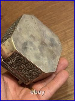 Boîte en Argent Massif Oriental Turquie Perse Syrie Poinçon d'importation Cygne