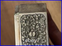 Boîte en Argent Massif Oriental Turquie Perse Syrie Poinçon d'importation Cygne