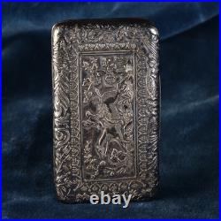 Boite en Argent massif décors Chasse à courre Epoque Charles X Poinçon Veillard