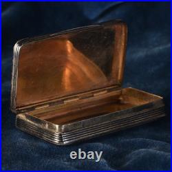 Boite en Argent massif décors Chasse à courre Epoque Charles X Poinçon Veillard