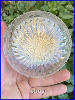 Bonbonnière Cristal Taillé & Argent Massif & Poinçon Minerve & Héraldique