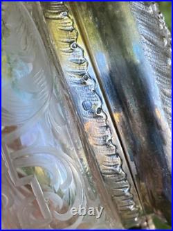 Bonbonnière Cristal Taillé & Argent Massif & Poinçon Minerve & Héraldique