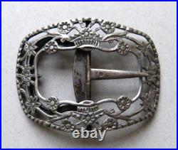 Boucle de ceinture en argent massif début 19e siècle poinçon 1809 silver buckle