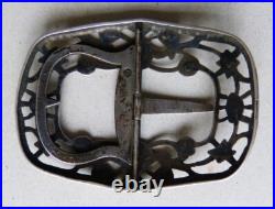Boucle de ceinture en argent massif début 19e siècle poinçon 1809 silver buckle
