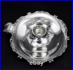 Bougeoir en argent massif poinçon italien et poinçon contrôle charançon 86.4 G