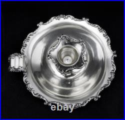 Bougeoir en argent massif poinçon italien et poinçon contrôle charançon 86.4 G