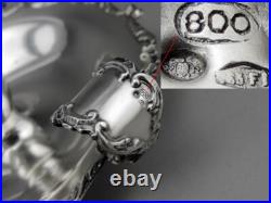 Bougeoir en argent massif poinçon italien et poinçon contrôle charançon 86.4 G