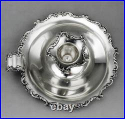 Bougeoir en argent massif poinçon italien et poinçon contrôle charançon 86.4 G