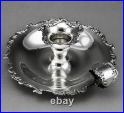 Bougeoir en argent massif poinçon italien et poinçon contrôle charançon 86.4 G