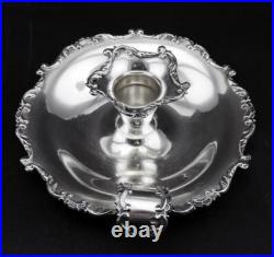 Bougeoir en argent massif poinçon italien et poinçon contrôle charançon 86.4 G