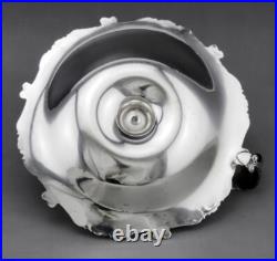 Bougeoir en argent massif poinçon italien et poinçon contrôle charançon 86.4 G