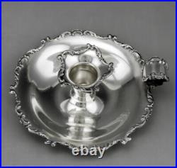 Bougeoir en argent massif poinçon italien et poinçon contrôle charançon 86.4 G