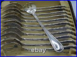 Boulenger 12 Fourchettes A Huitres En Argent Massif Poincon Minerve 1 Er Titre