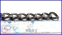 Bracelet Argent Massif Maille Gourmette Poinçon Crabe Vintage 97g