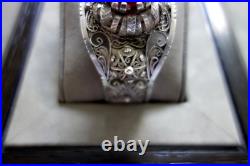 Bracelet En Argent Massif Berbère Kabyle Filigrane Poinçon Crabe Ancien