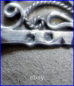 Bracelet En Argent Massif Berbère Kabyle Filigrane Poinçon Crabe Ancien