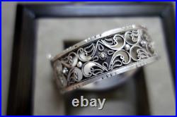 Bracelet En Argent Massif Berbère Kabyle Filigrane Poinçon Crabe Ancien