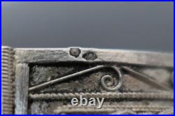 Bracelet En Argent Massif Berbère Maroc Orientaliste Poinçon Crabe