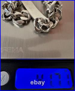 Bracelet Gourmette Pascal En Argent Massif Poinçon Crabe
