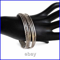 Bracelet Semainier Argent Massif 925 Poinçonné Fait Main 40g Bijou Artisan