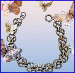 Bracelet ancien argent Massif vermeil unisexe 1900 Poinçon sanglier France