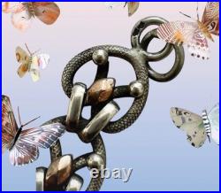 Bracelet ancien argent Massif vermeil unisexe 1900 Poinçon sanglier France