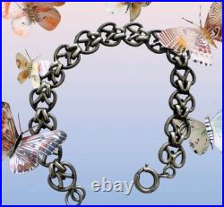 Bracelet ancien argent Massif vermeil unisexe 1900 Poinçon sanglier France