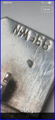 Bracelet ancien en filigrane argent massif 835 poinçonné vintage