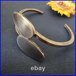 Bracelet jonc moderniste Argent massif Poinçon Crabe 24,3g
